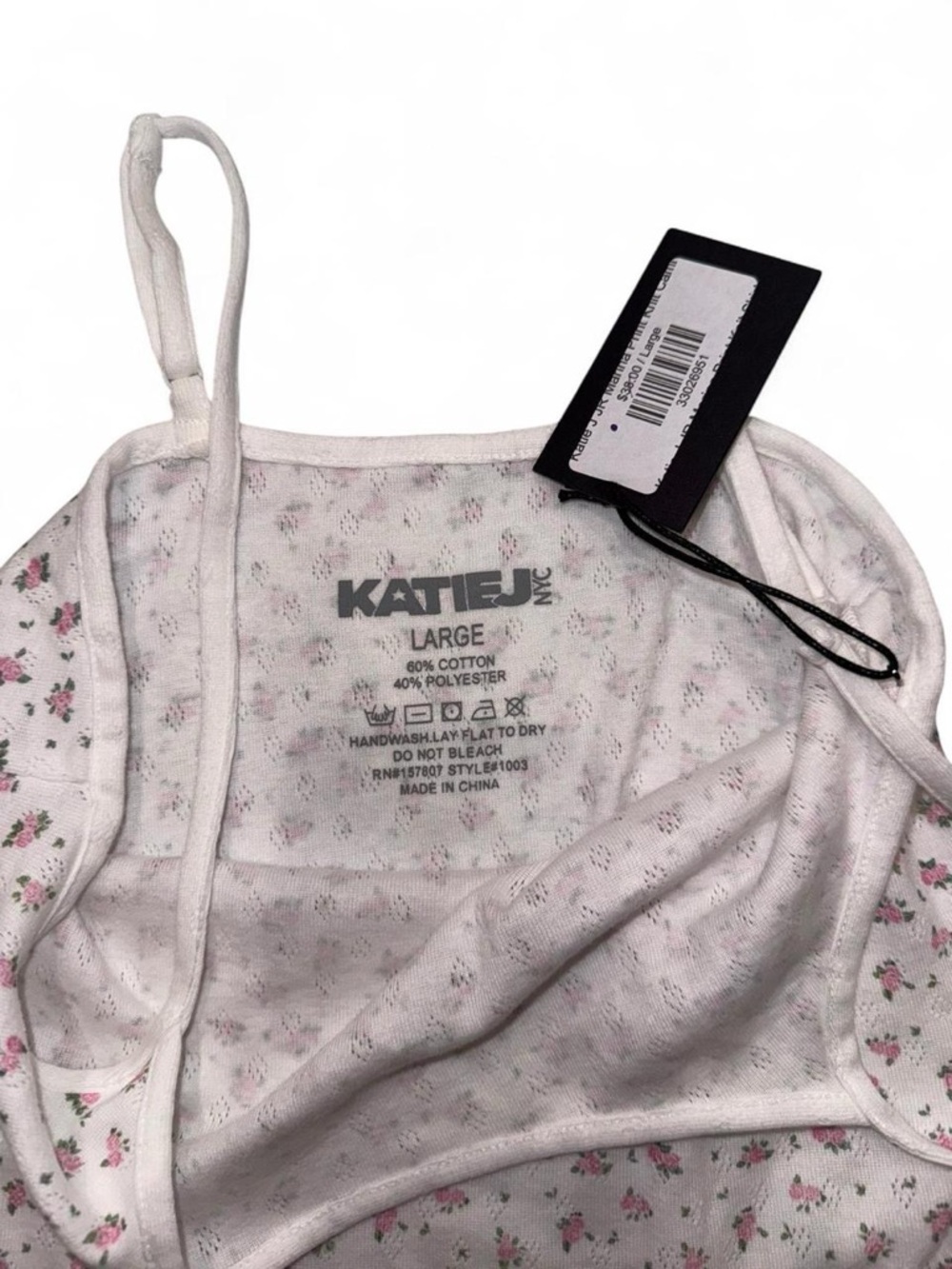 Katie J NYC Pink Floral Cami Top and Skirt Set - Picture 8 of 8